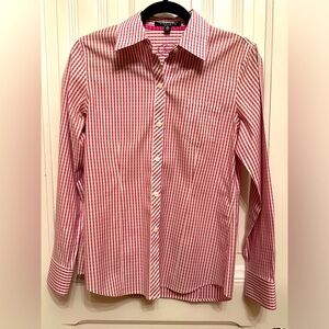 Red Striped Foxcraft Button-Down No-Iron Shirt